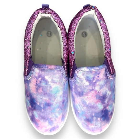 Bocca - Girls Slip on Sneakers Purple Sparkly Canvas Shoes Size 13 - NWOB - Picture 9 of 10
